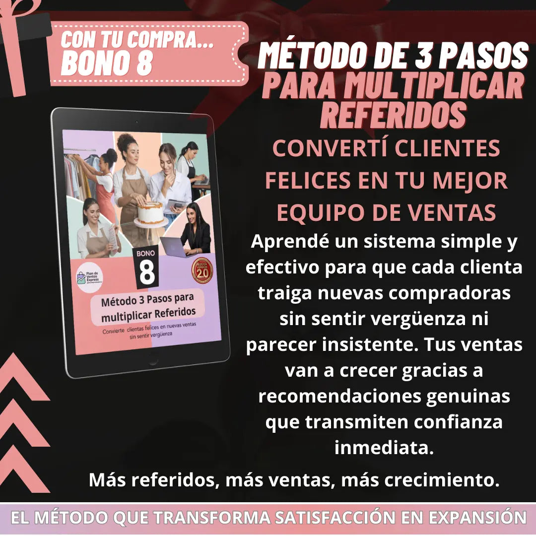 Plan de Ventas Express para Emprendedoras 2.0 + 12 BONOS | Activá 5 a 30 ventas por semana