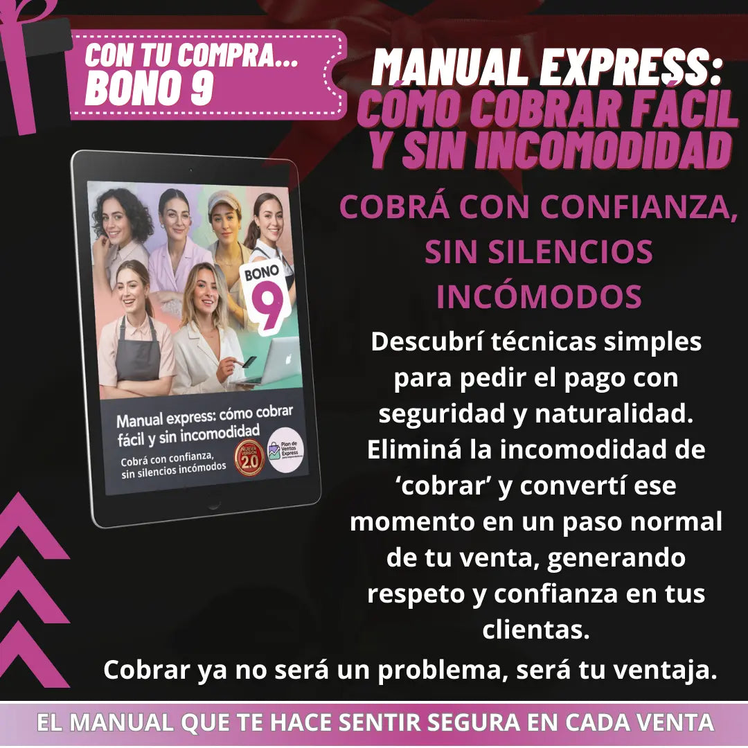Plan de Ventas Express para Emprendedoras 2.0 + 12 BONOS | Activá 5 a 30 ventas por semana