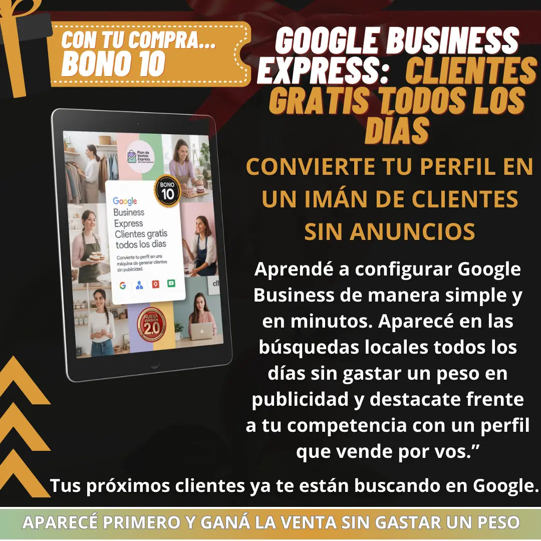 Plan de Ventas Express para Emprendedoras 2.0 + 12 BONOS | Activá 5 a 30 ventas por semana