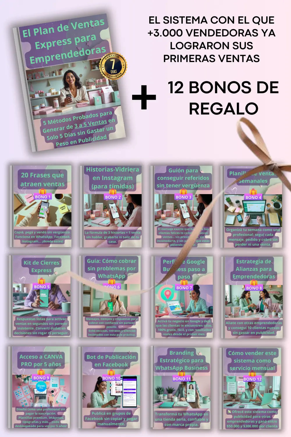 El Plan de Ventas Express para Emprendedoras + 12 BONOS | Activá 3 a 5 ventas por semana